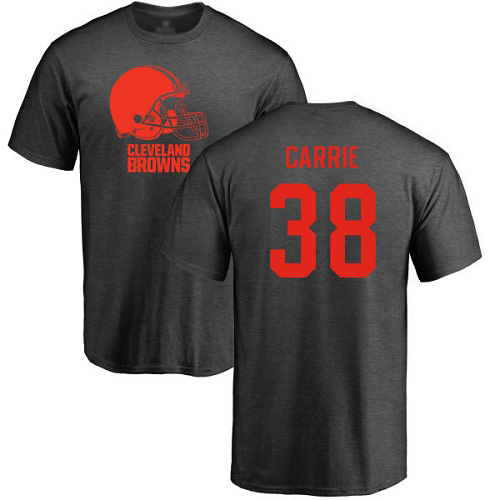 Men Cleveland Browns T J Carrie Ash Jersey #38 NFL Football One Color T Shirt->cleveland browns->NFL Jersey